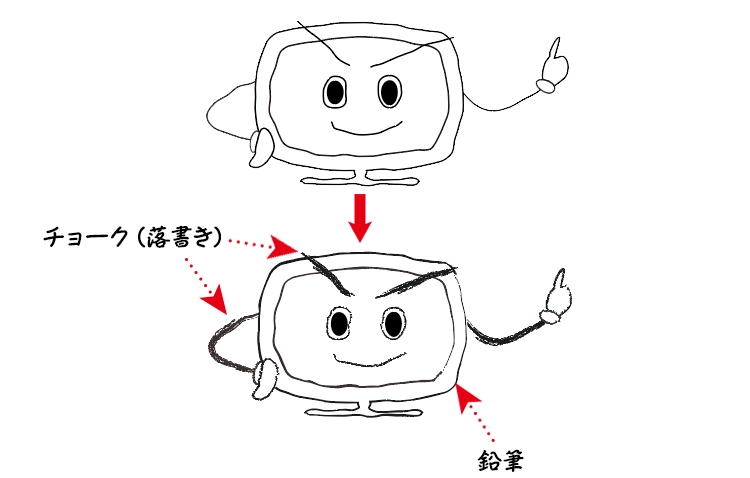 Illustratorで手書き風のラフな線を描く2つの方法│CGDOOR