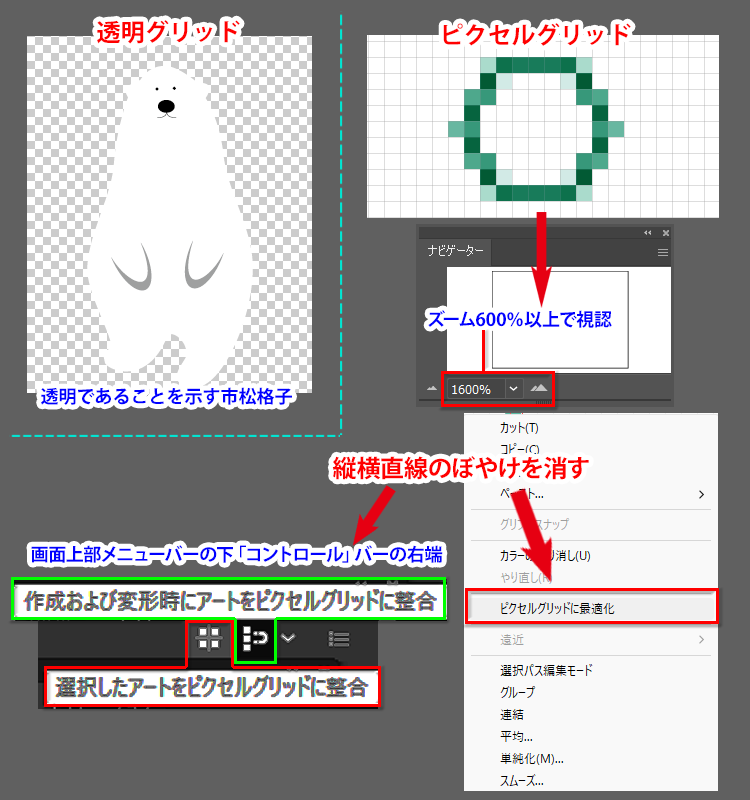 コツイラズ Illustratorの表示をグリッド化する方法と等分グリッドの作成